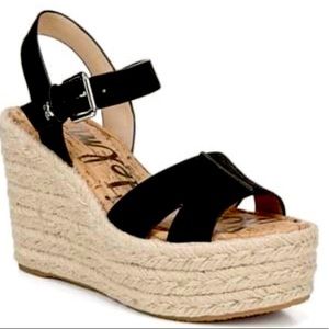 BRAND NEW IN BOX SAM EDELMAN MAURA ESPADRILLE WEDGE SANDAL!!!